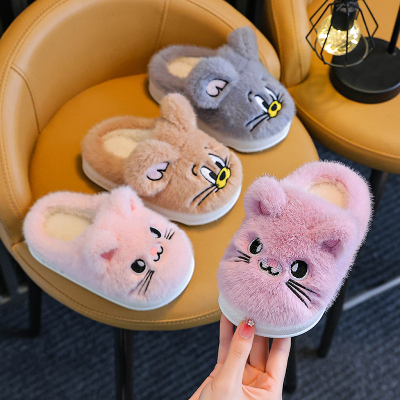 儿童棉拖鞋女童冬季2025新款小孩防滑室内家居保暖宝宝棉鞋男童冬