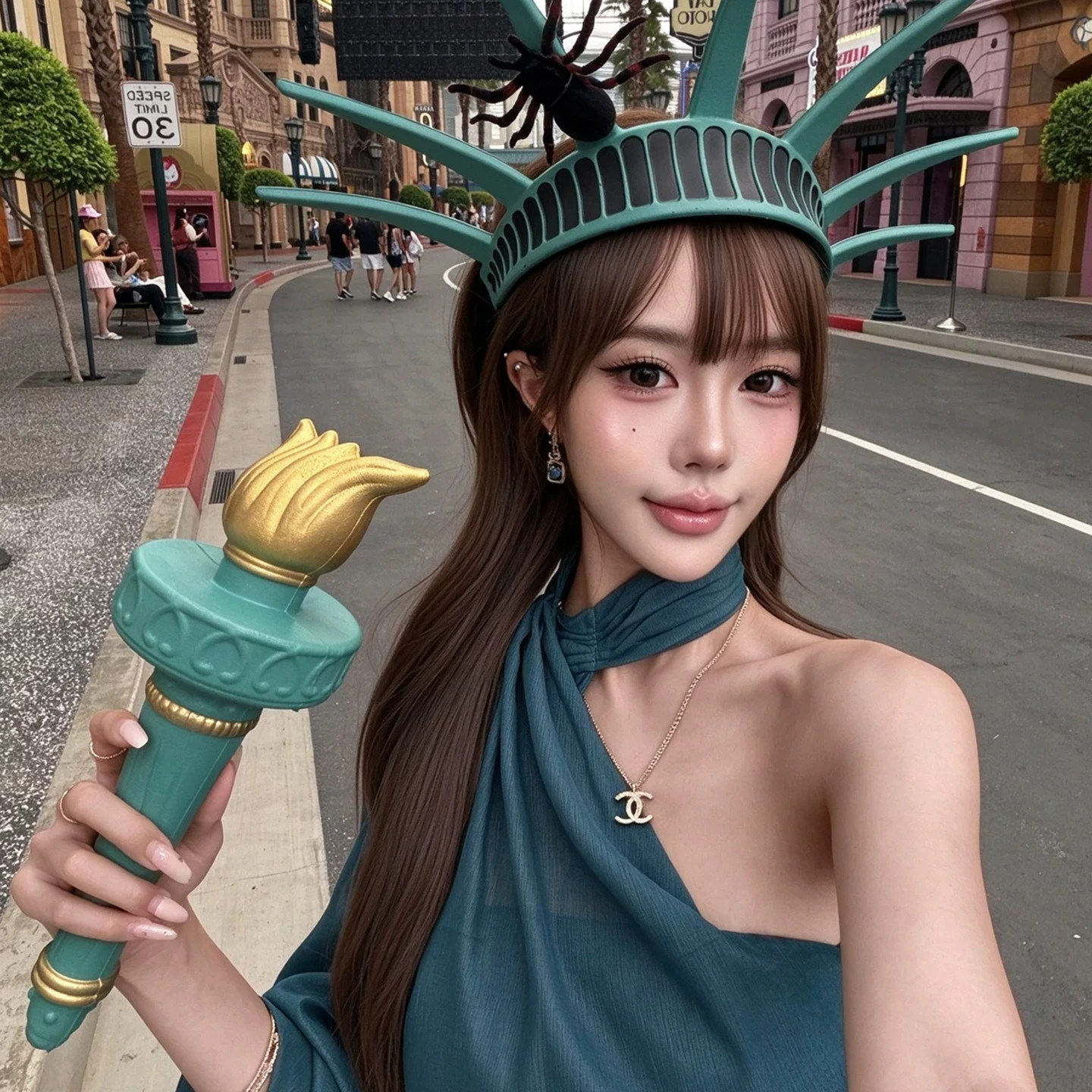 出逃自由女神cos头箍派对万圣节