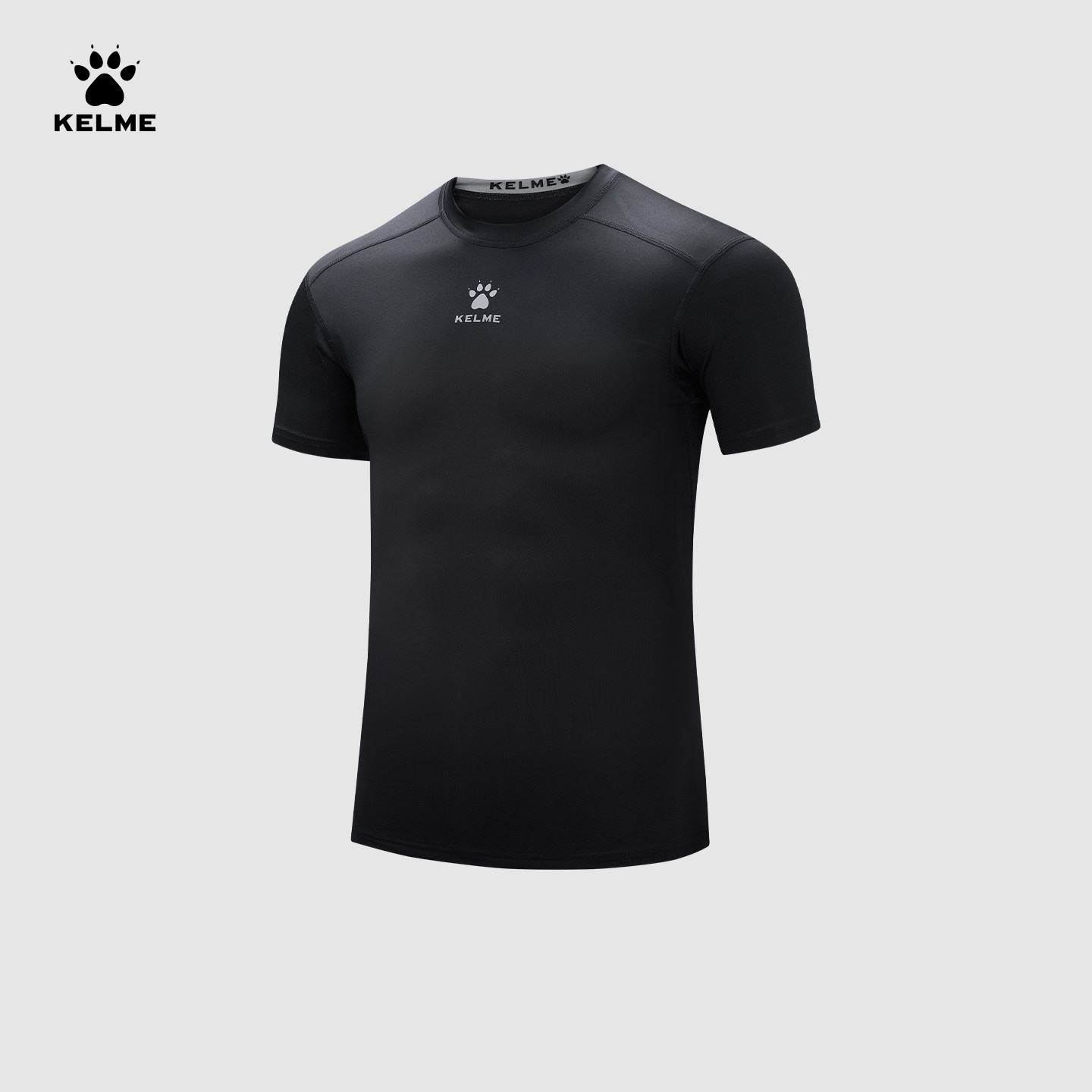 KELME卡尔美短袖紧身衣男夏季高弹足球训练服跑步健身打底运动T恤