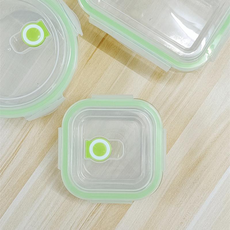玻璃饭盒盖子配盖长方形正方形圆形密封盒盖子保鲜便当盒碗盖配件