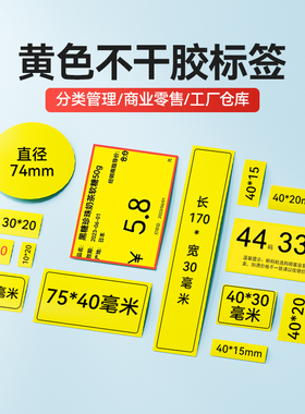 【B系列黄色】niimbot精臣B21/B3S/B1标签机影印纸三防热敏标签贴