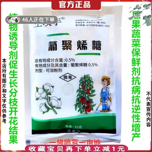 草莓花芽分化保鲜剂葡聚烯糖增强植物抗病抗逆性增产开花结果杀菌