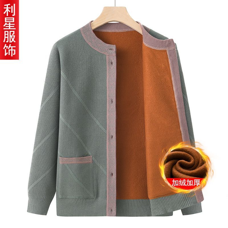 妈妈春秋外套奶奶冬装加