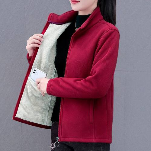外套女款春秋季新款抓绒衣开