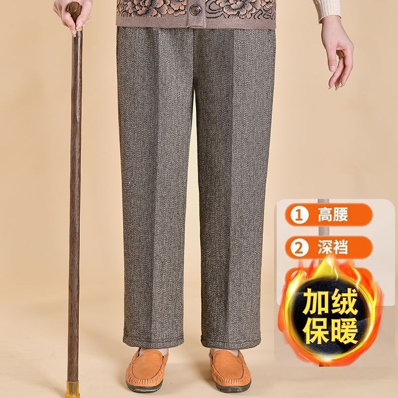 老太太裤子秋冬宽松加绒