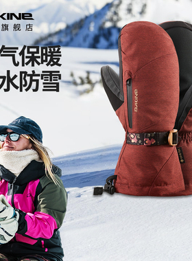 Dakine红杉单板GTX滑雪手套女冬季分指专业防寒保暖防水手闷子