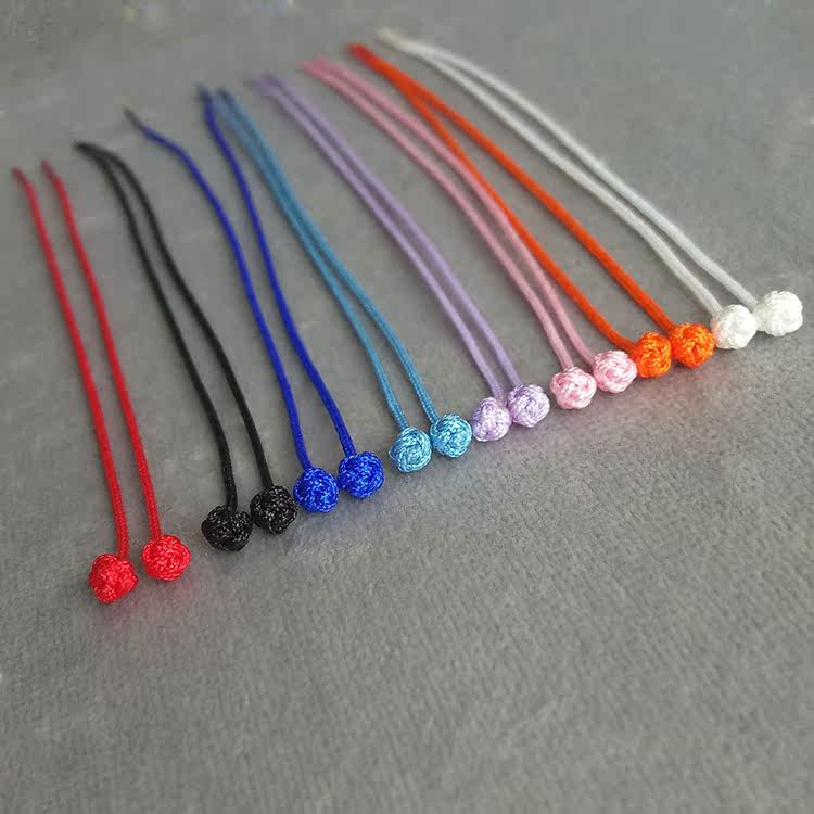 [小球款]纯手工编织迷你民族风耳环气质简约耳线耳饰长款耳环
