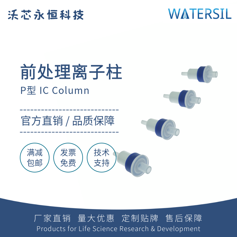 Watersil P型离子色谱柱吡咯烷酮亲水亲脂离子柱预处理柱SPE柱