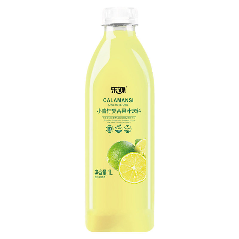 乐源小青柠汁1L大瓶装家庭分享图片