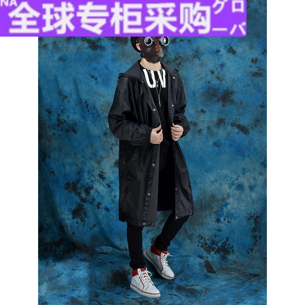 日本lw风雨衣情侣韩国时尚雨披男女士长款全身防水外套成人户外骑