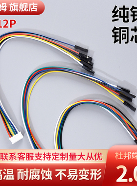 PH2.0mm转杜邦2.54mm-1P线双头连接线 2P3P4P5P6P转接端子线20cm