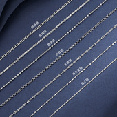 纯银锁骨链女毛衣链S925项链颈链2026长款 不掉色可挂吊坠素链银链