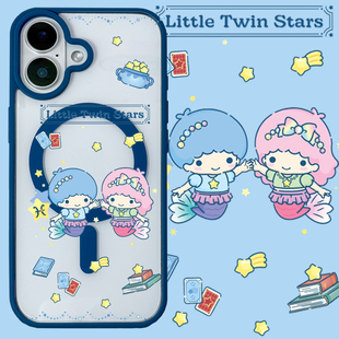 适用iphone17promax苹果16手机壳MagSafe磁吸15支架14透明13双子星25ultra双鱼座12卡通16e星座可爱17保护套