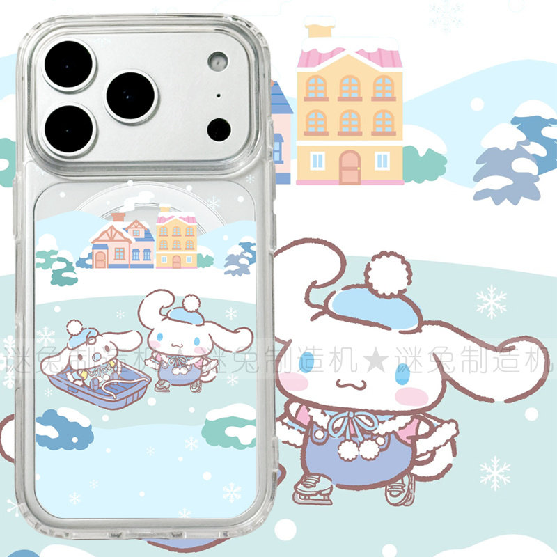 适用iphone17promax苹果17手机壳MagSafe磁吸18支架18pro透明18promax玉桂狗16雪地s26ultra保护套15/16e/17e