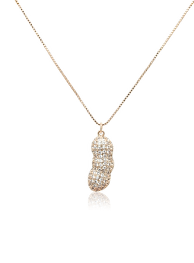 Chomel花生好运项链女轻奢小众好事发生吊坠设计感生日礼物2216