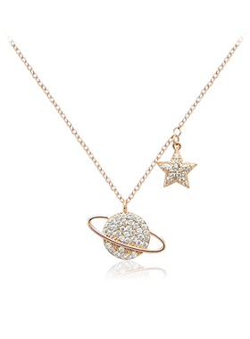 Chomel星球项链女轻奢小众高级感锁骨链新款设计感礼物送女友3377