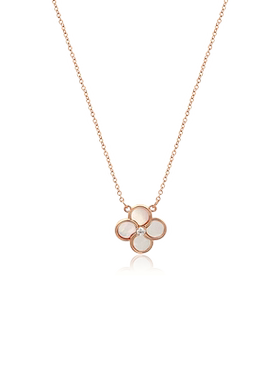 Chomel贝母幸运四叶草吊坠项链