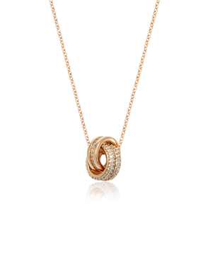 Chomel莫比乌斯环项链情侣女款轻奢小众高级感七夕情人节礼物2119