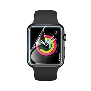 适用AppleiWatchS9膜iwatch7代保护膜全屏watchUltra2软膜苹果手表s8钢化5/6水凝膜全包watchse屏幕3防刮贴膜