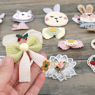 辅料 饰品网纱手工缝纫服装 蝴蝶结儿童衣服卡通发圈发夹发饰鞋 帽装