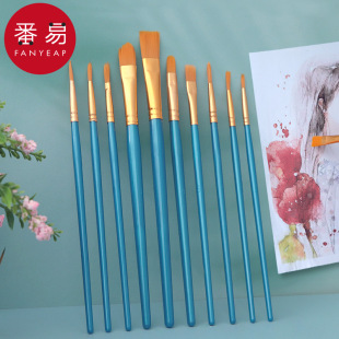 水粉笔C1zb551 画笔丙烯初学绘画毛笔水彩排笔美术学生外