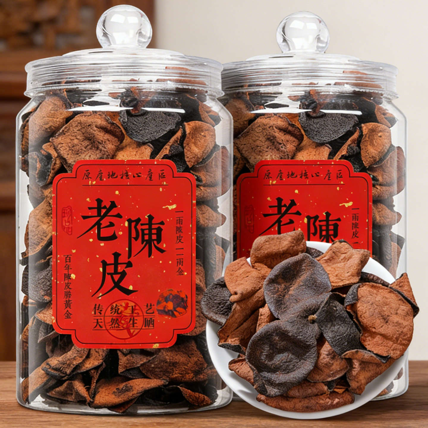 20年树龄全生晒老陈皮茶干仓泡水
