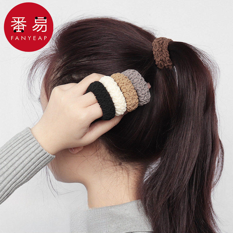 发圈/高马尾A1pn088-加粗发绳扎头发高弹力耐用头绳头饰不伤发简
