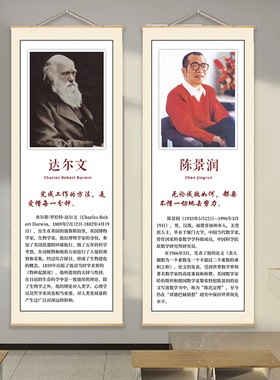 科学家激励挂图名人画像装饰海报