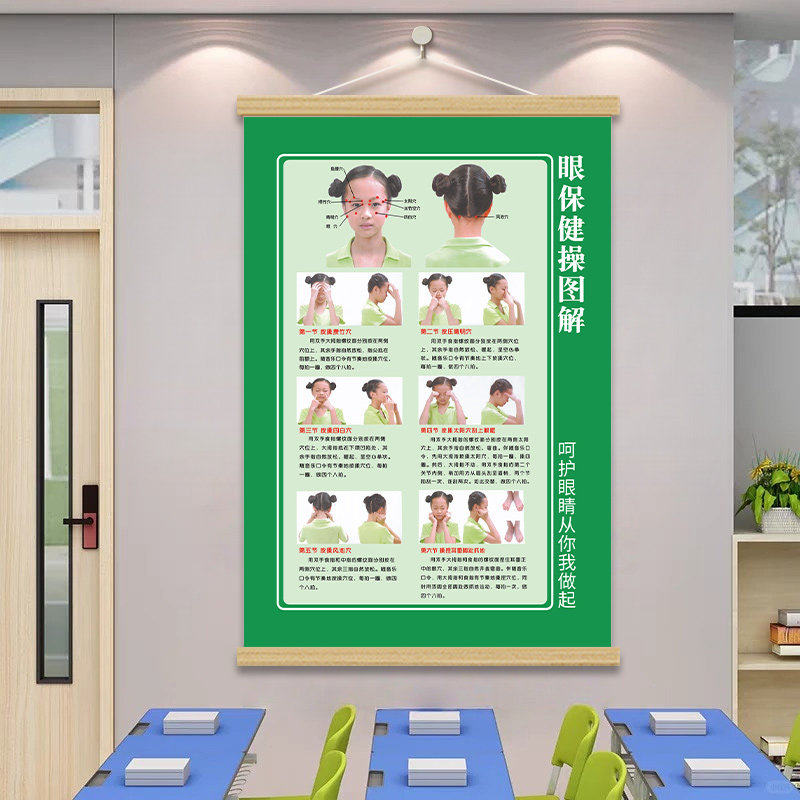 学习姿势矫正保护视力海报