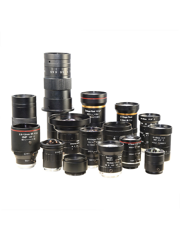 MOX 산업용 카메라 렌즈 줌 고정 초점 수동 C CS 포트 카메라 HD 머신 비전 액세서리