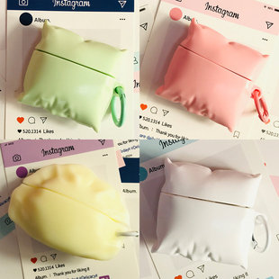 适用于oppo Enco Air4pro保护套oppo Air4蓝牙耳机壳R3pro创意枕头free4软壳Air2/R3/free2i耳机仓外盒套男女