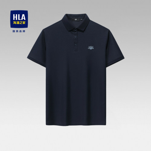 HLA/海澜之家短袖polo男士夏季新款半袖T恤中年爸爸男装体恤上衣