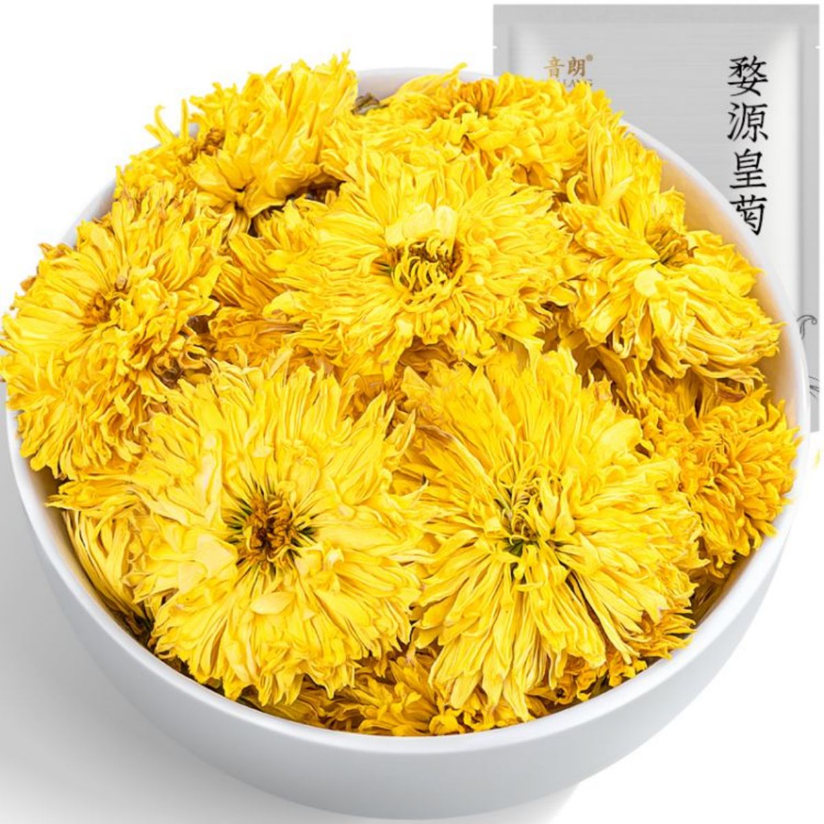音朗 婺源皇菊 菊花茶菊花球贡菊金蕊皇菊 花草茶袋装100g