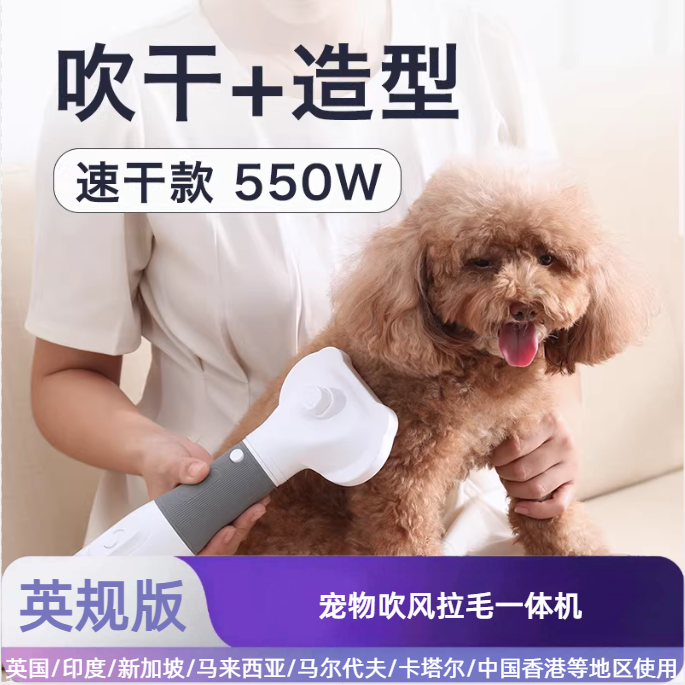 狗狗吹风拉毛一体机550W强风速干
