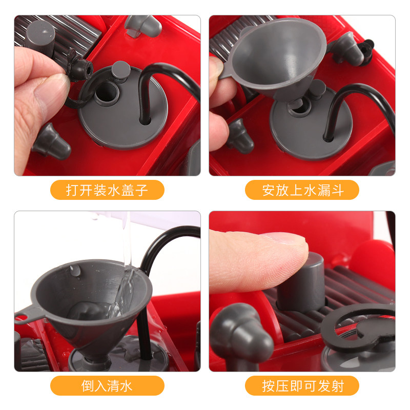 초대형 어린이 소방관 장난감 자동차 소방차는 물을 뿌릴 수 있습니다 구조 음악 이야기  사다리 트럭