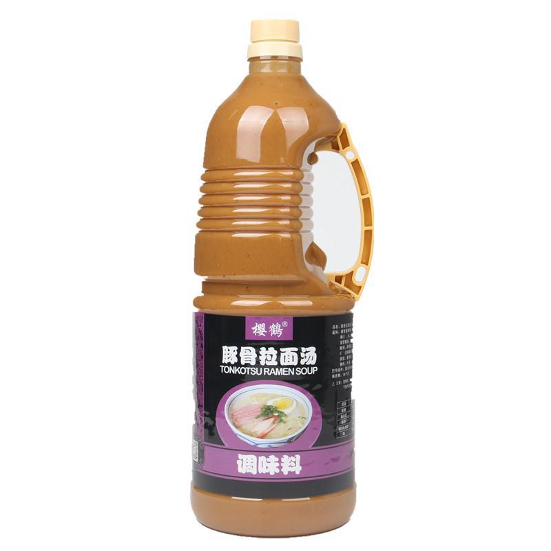 日式樱鹤豚骨拉面汁1.8L 商用猪骨拉面汤厨房家庭火锅汤底料图片