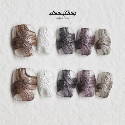 山青原创设计日系手工穿戴甲