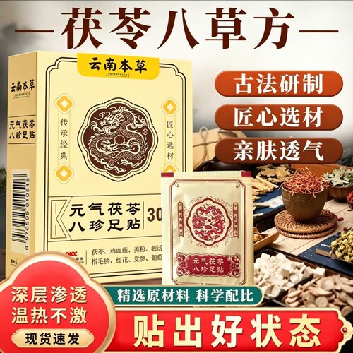 云南本草艾草生姜足贴暖气除湿