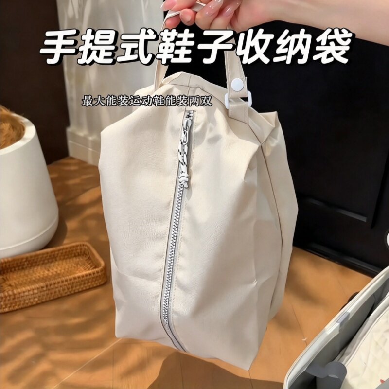 便携二合一防水鞋袋大容量可挂行李箱防尘鞋包旅行拖鞋鞋子收纳袋