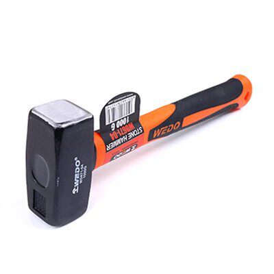 wedo/维度德式包塑柄石工锤耐油脂碳钢榔头工地手锤厂家直供