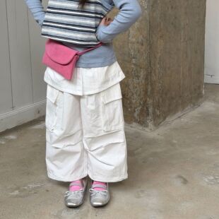 女童春夏新款韩版工装裤男女宝宝白色直筒休闲裤2026儿童长裤薄款