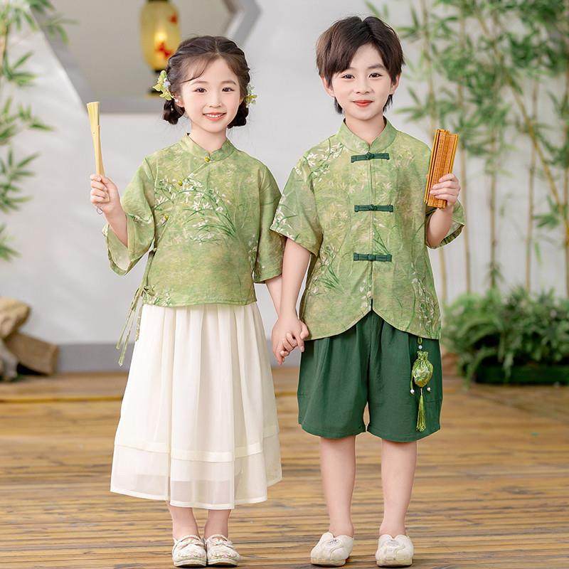 汉服儿 童六一演出服2古装唐装新中式国风幼儿园国学诗歌朗诵服装,女装/女士精品,汉服套装,淘宝优惠券,粉丝福利购,淘宝优惠卷