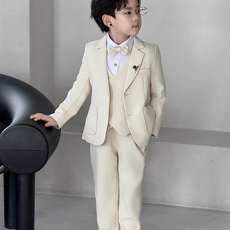 儿童西装套装男童参加婚礼穿搭花童小礼服宝宝主持西服钢琴演出服