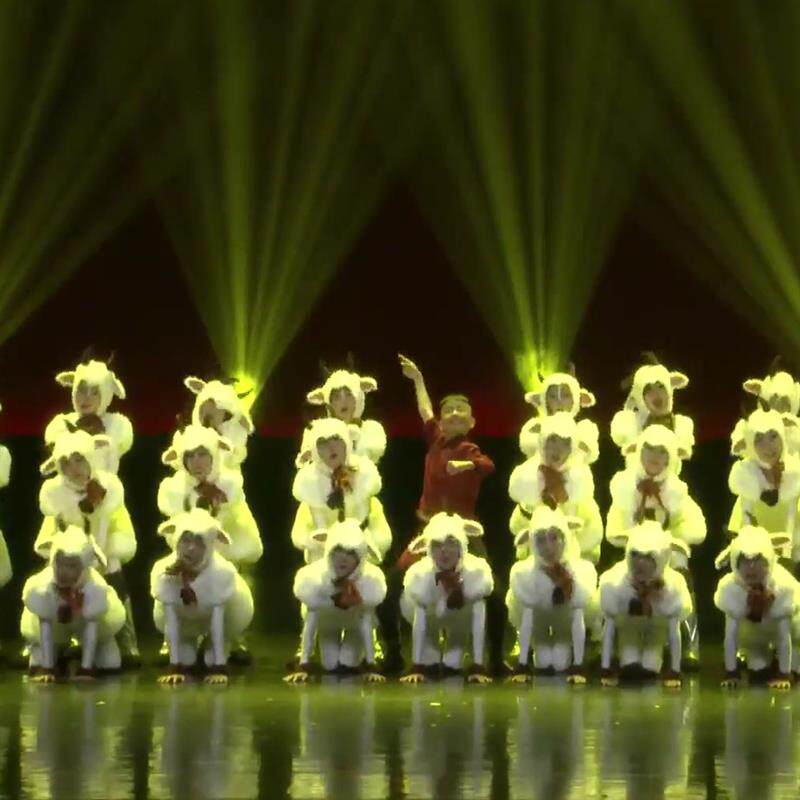 第十三届小荷风采牧场欢歌羊演出服表演服儿童六一元旦欢庆