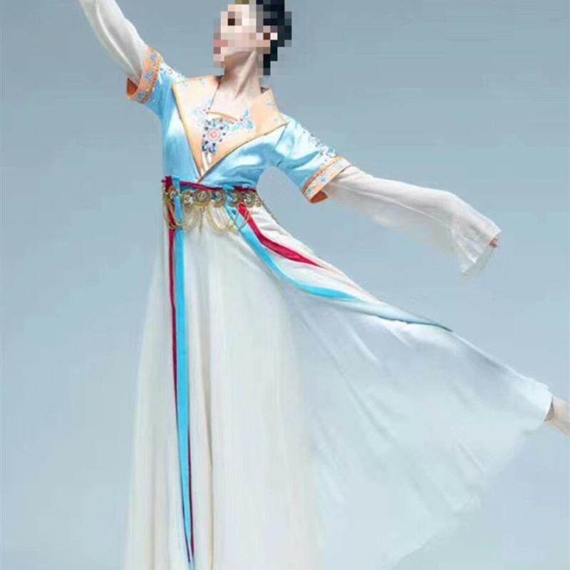 桃李杯艺术考试戏剧统一宴会同式舞蹈表演服装优雅摆裙表演服装汉