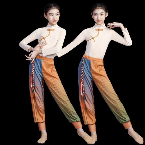 儿童风吹稻花香演出服少儿红色记忆经典舞蹈致敬袁隆平现代舞群舞