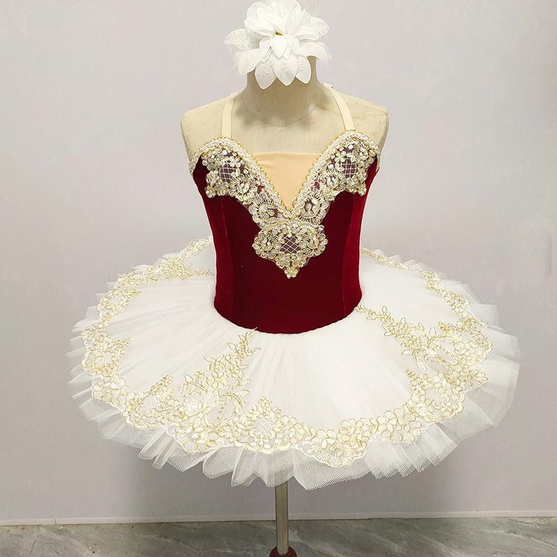 六一儿童芭蕾舞裙演出服女童吊带tutu裙专业小天鹅表演服蓬蓬纱裙