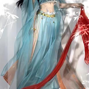 敦煌飞天女西域风公主写真旅拍服异域风情舞蹈服装西域舞姬表演服