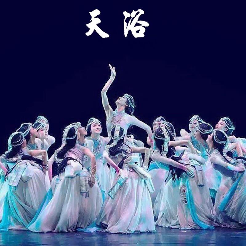 天浴藏族舞蹈服女开场舞大摆裙套装民族风成人艺考儿童演出服全套