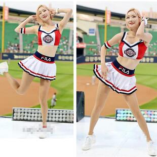 学生拉拉队服装女套装健美操啦啦操演出服运动会开幕式团体舞蹈服